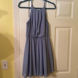 Blue Rain Mini Dress